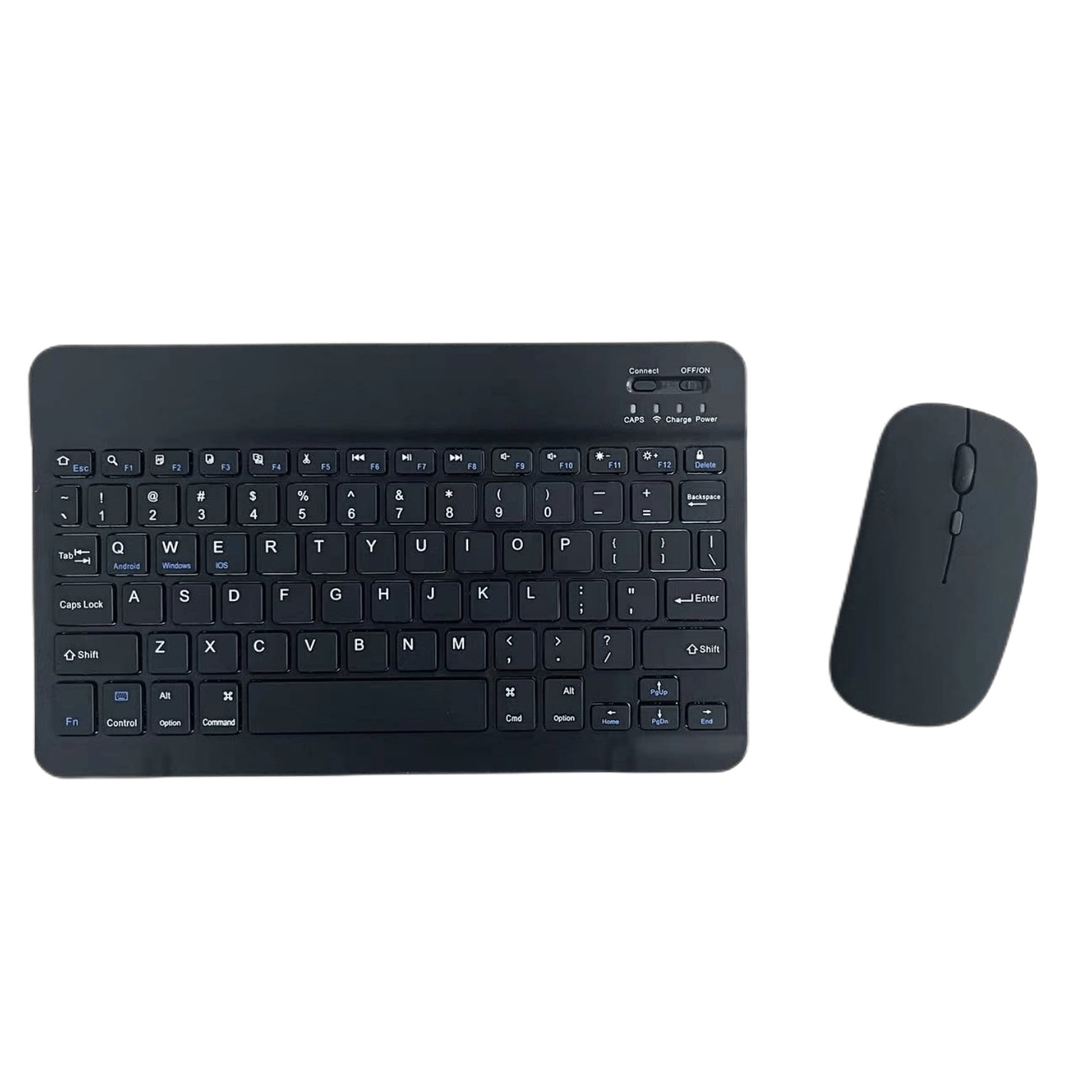 Wireless Keyboard and Mouse Combo for Windows, 2.4 GHz Wireless, 1200DPI Compact Mouse, BLACK